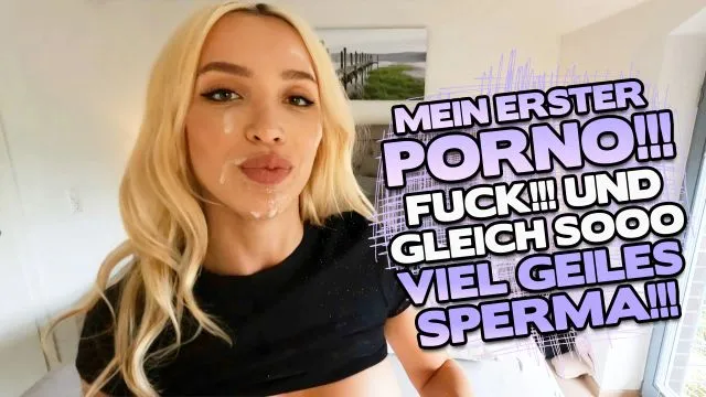 MEIN ERSTER PORNO! FUCK! UND GLEICH SOOO VIEL GEILES SPERMA!